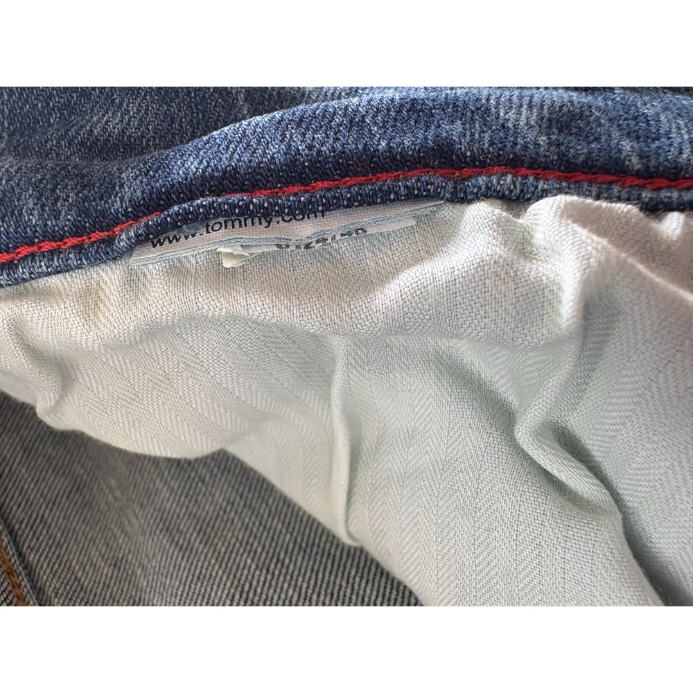 VTG Tommy Hilfiger Jeans Women's 6R (29x30) Blue Boyfriend Fit Y2K Bootcut Denim - Picture 10 of 16